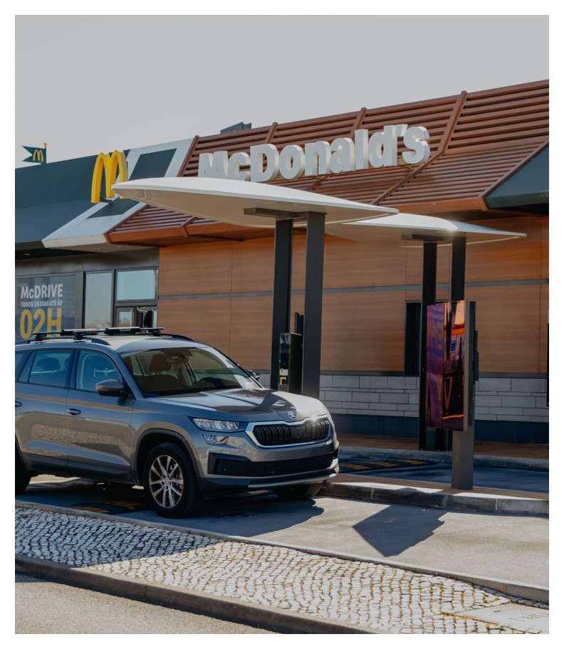 Exterior do restaurante McDonald's Marinha Grande